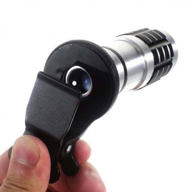 Original PICKOGEN Cellphone Telephoto Lens 12x Zoom - Camera Telescope -  Lensa HP Clip Jepit