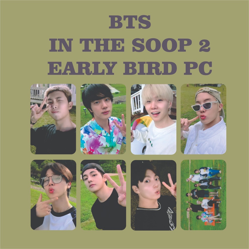 BTS IN THE SOOP 2 SPECIAL EARLY BIRD PHOTOCARD