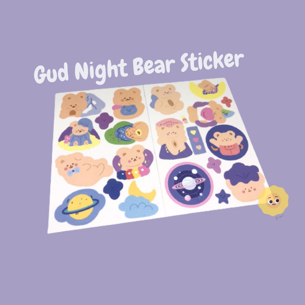 

Gud Night Bear Sticker