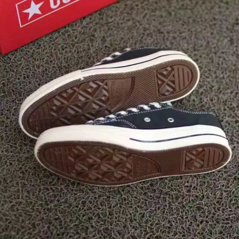 COD Sepatu converse 70s ALL START PENDEK HITAM Premium-3