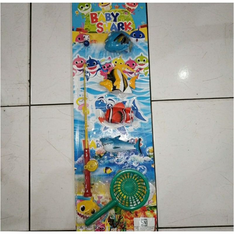 Mainan anak Alat Pancing Mancing Mania Baby Shark