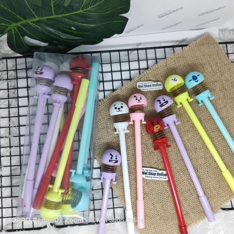 

Pulpen Per Karakter Gel BTS BT21 ARMY