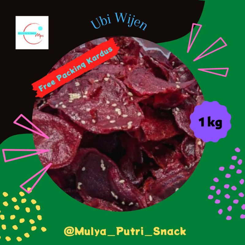 

Keripik ubi wijen ungu 1kg / keripik ubi ungu