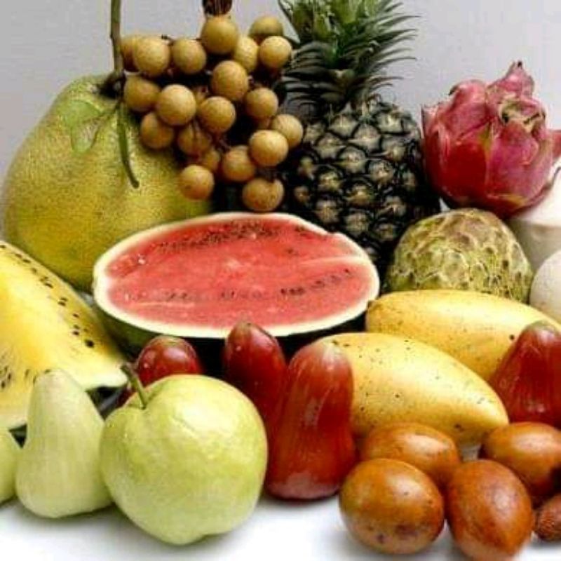 

paket kumplit buah buahan segar