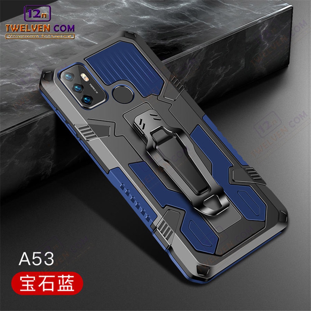 Case Shockproof Oppo A33 2020 Armor Hardcase Stand Clip