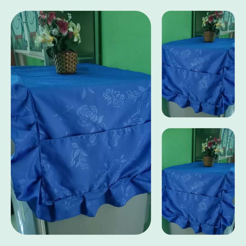 Taplak kulkas_Tutup kulkas_Cover kulkas_Alas kulkas_Sarung kulkas motif dan polos