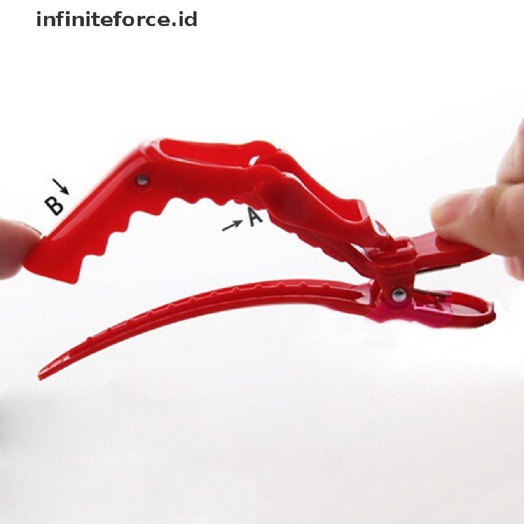 Infiniteforce.id 5pcs / Set Jepit Rambut Bahan Plastik + aluminum Untuk Salon