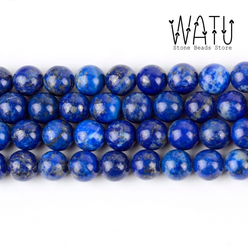 Manik Batu Alam 6mm 8mm 10mm Lapis Lazuli Dyed Round Beads