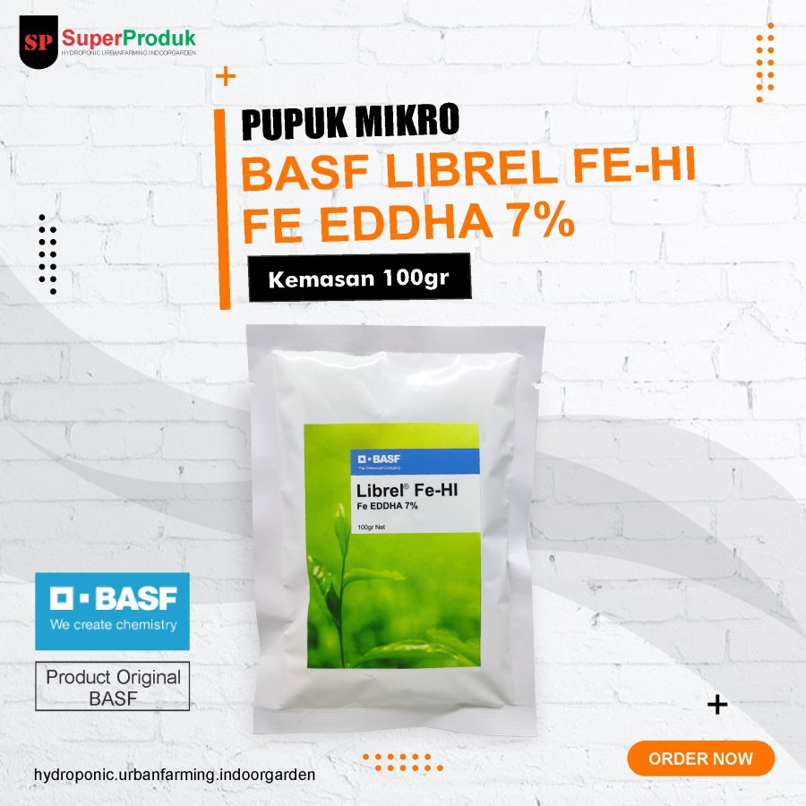 Pupuk Librel Fe Hi Fe EDDHA 7% @100gr Basf