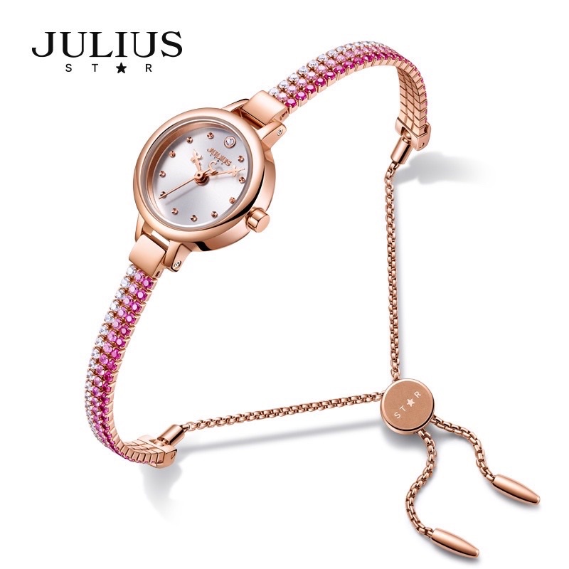 JULIUS JS-007 Star Jam Tangan Bracelet Permata Gelang Original Korea