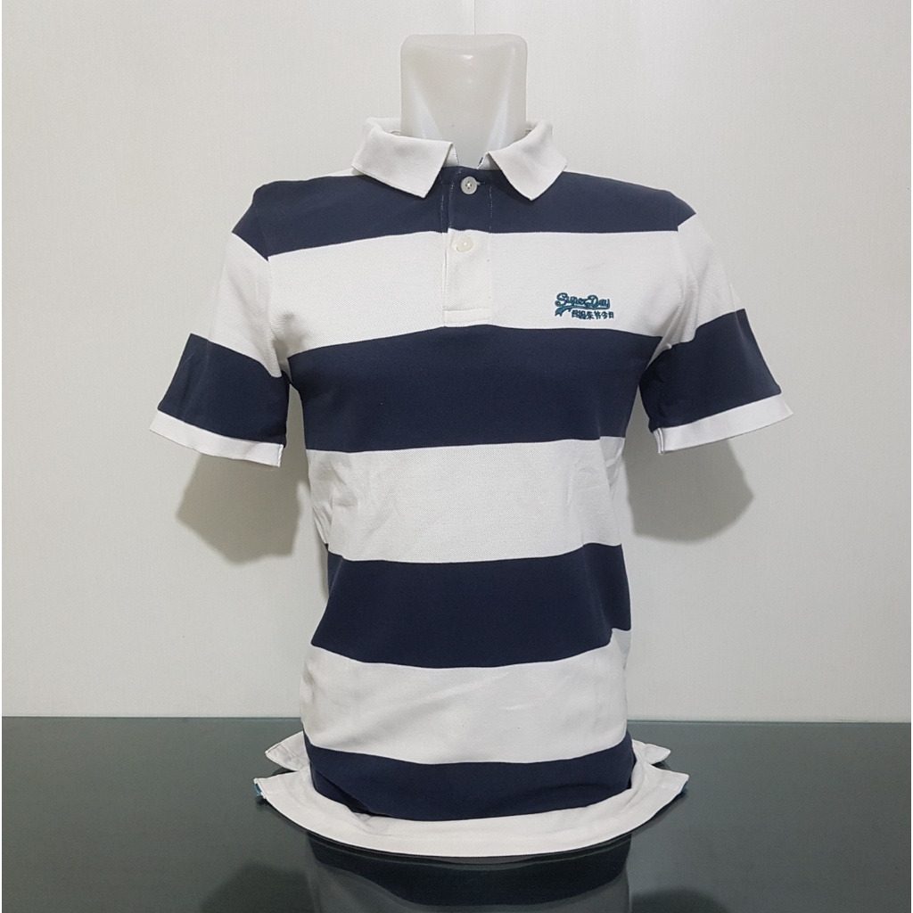 Baju Kaos Polo SUPERDRY - Size XL - Lebar Dada 56 cm - Original 100%