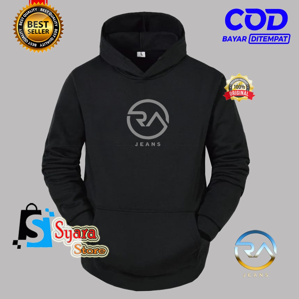 Bisa COD / Hoodie RA Jeans Silver / Jaket Hoodie Distro / Jaket Tebal / Jaket Sweater / Jaket Musim 