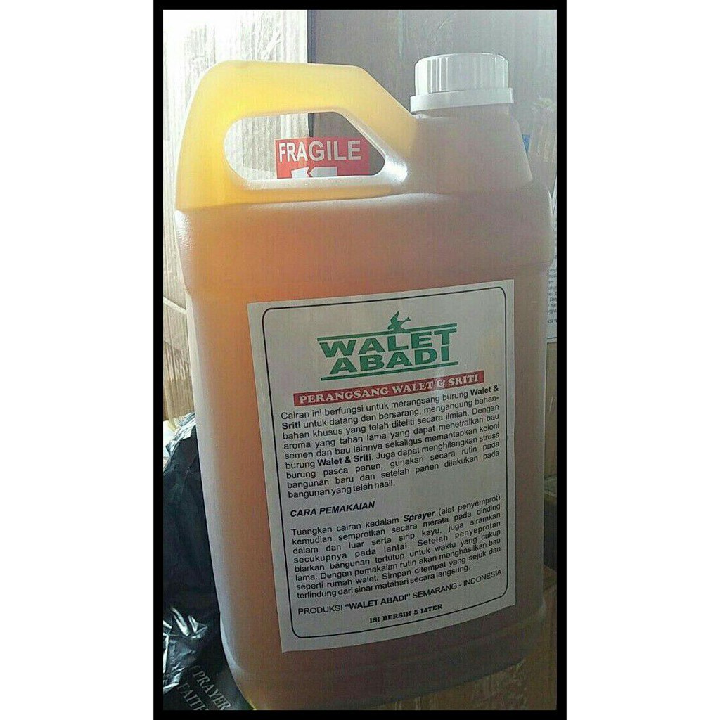Terbatas - Walet Abadi Parfum Dinding Aroma Pemikat Walet 5 Liter