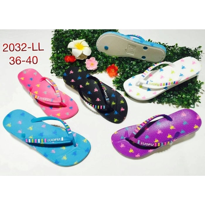 2032LL sendal sandal cewek jepit luofu import