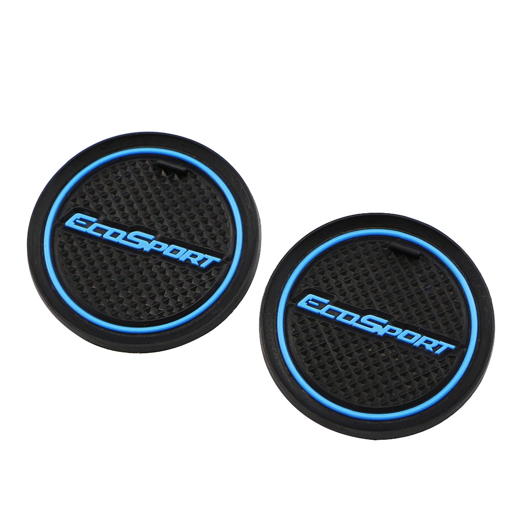 Untuk Ford Ecosport 2013-2017 16pcs Silicon Mobil Anti-Slip Groove Mats Door Slot Mat Watercup Pads Acc.