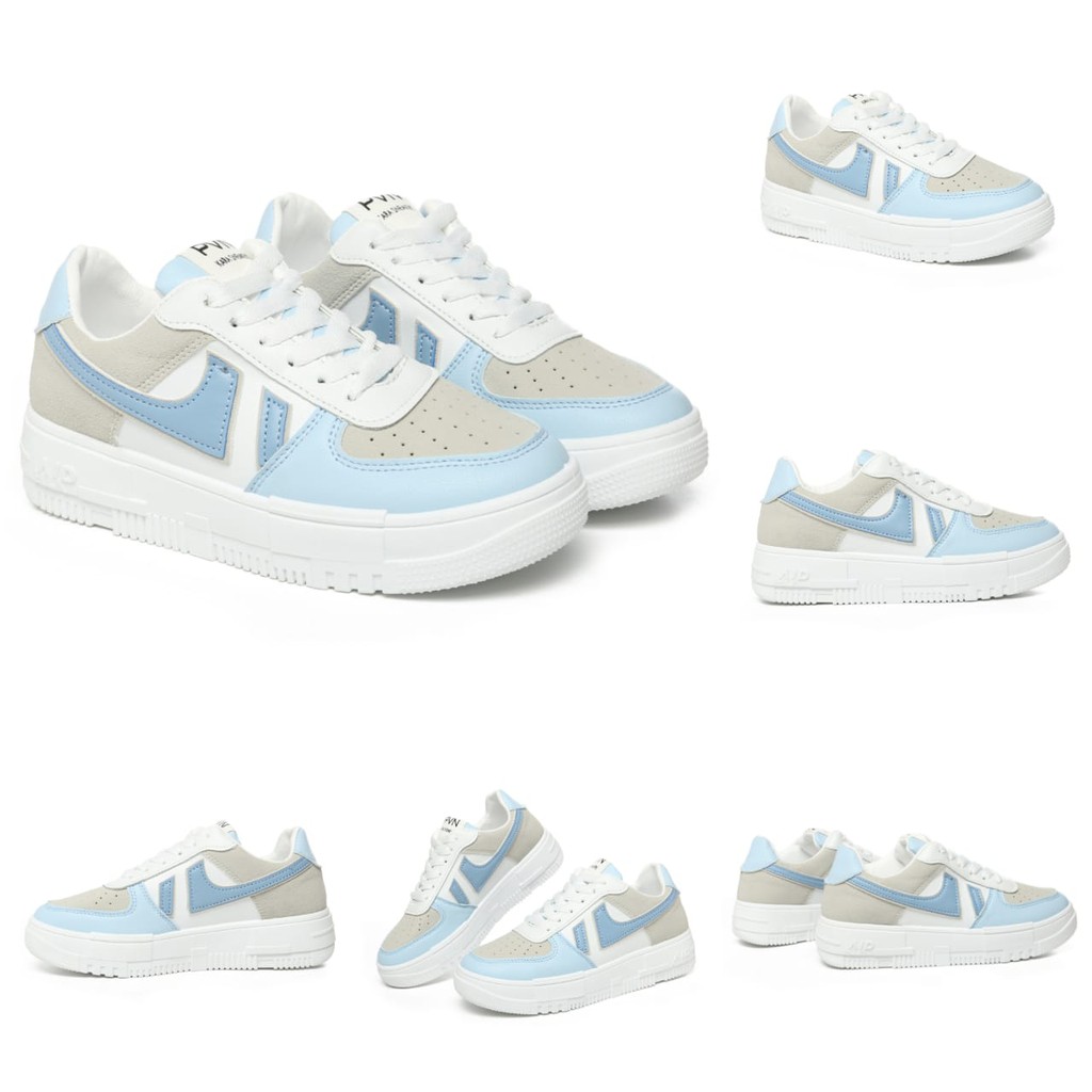 PVN Kara Sepatu Sneakers Wanita Sport Shoes White 354-5