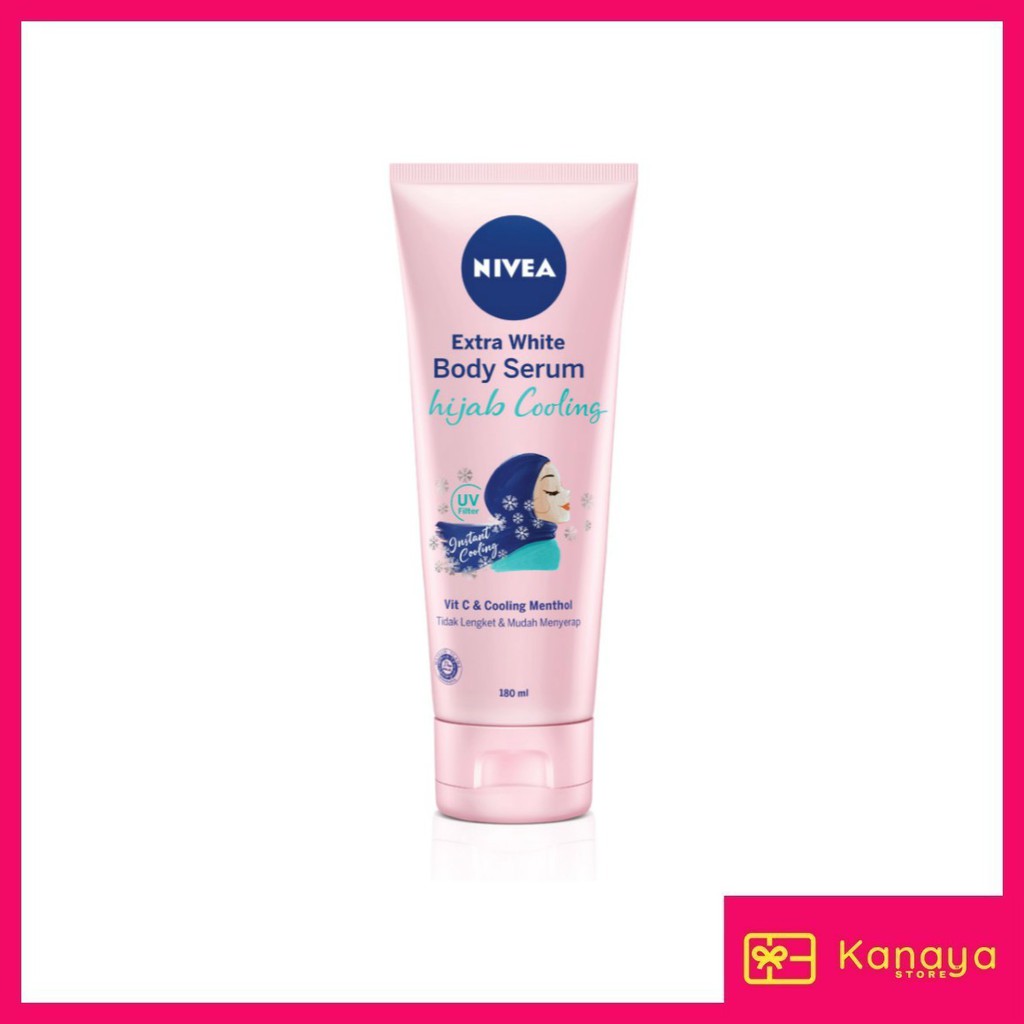 (BISA COD) Nivea Extra White Body Serum Hijab Cooling 180 ml