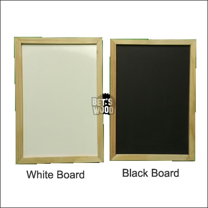 

Papan Tulis 18 x 27 cm - White Board - Black Board - Hitam