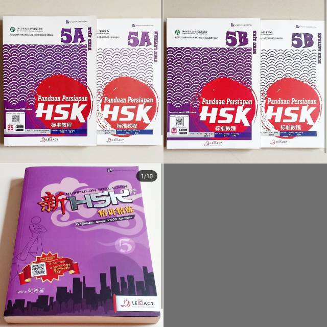 Paket Buku Panduan Persiapan Soal Hsk 5 5 Buku Shopee Indonesia