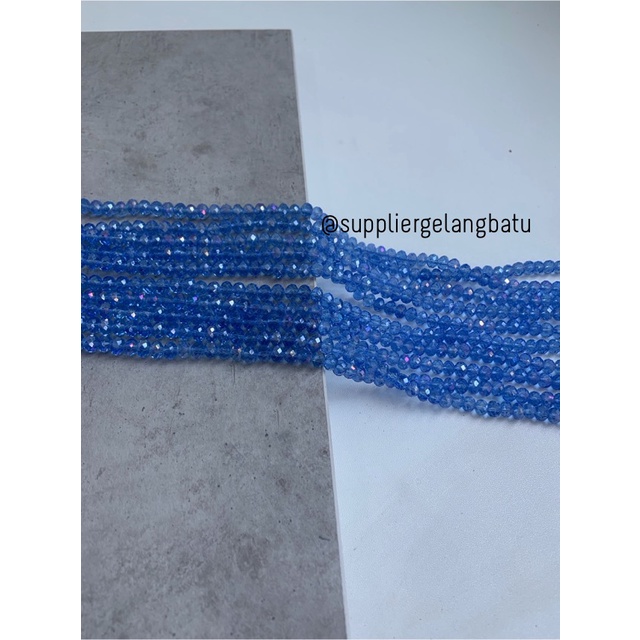 Crystal Ceko 6mm BIRU UNGU KUARSA kuarsa kristal blue purple quartz