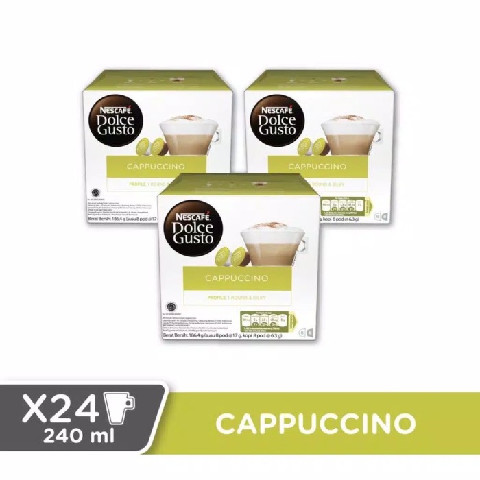 

Kopi - Promo Nescafe Dolce Gusto Capsule 3 Box Original Expiry Mei 2021 - Grande Intenso