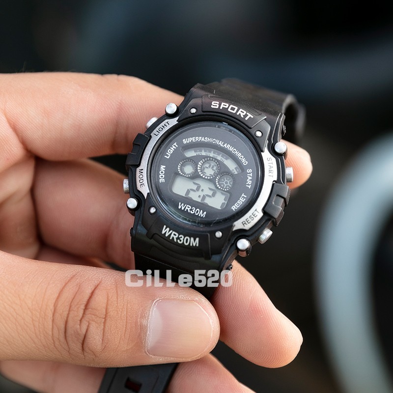 [MURAH  Jam tangan elektronik][ADA LAMPU]   Jam tangan elektronik  WANITA PRIA  Fashion MURAH-1