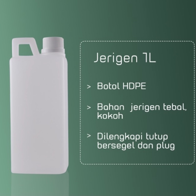 JERIGEN 1L SEGEL HDPE NATURAL / JERIGEN 1000ML SEGEL NATURAL / JERIGEN 1 LITER HDPE NATURAL