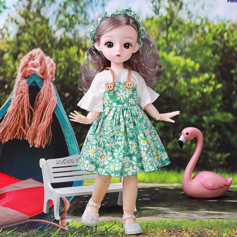 Boneka Barbie lucu n Keren boneka Barbie mata 3d  mainan anak-anak Boneka Barbie 30cm Sambungan flek