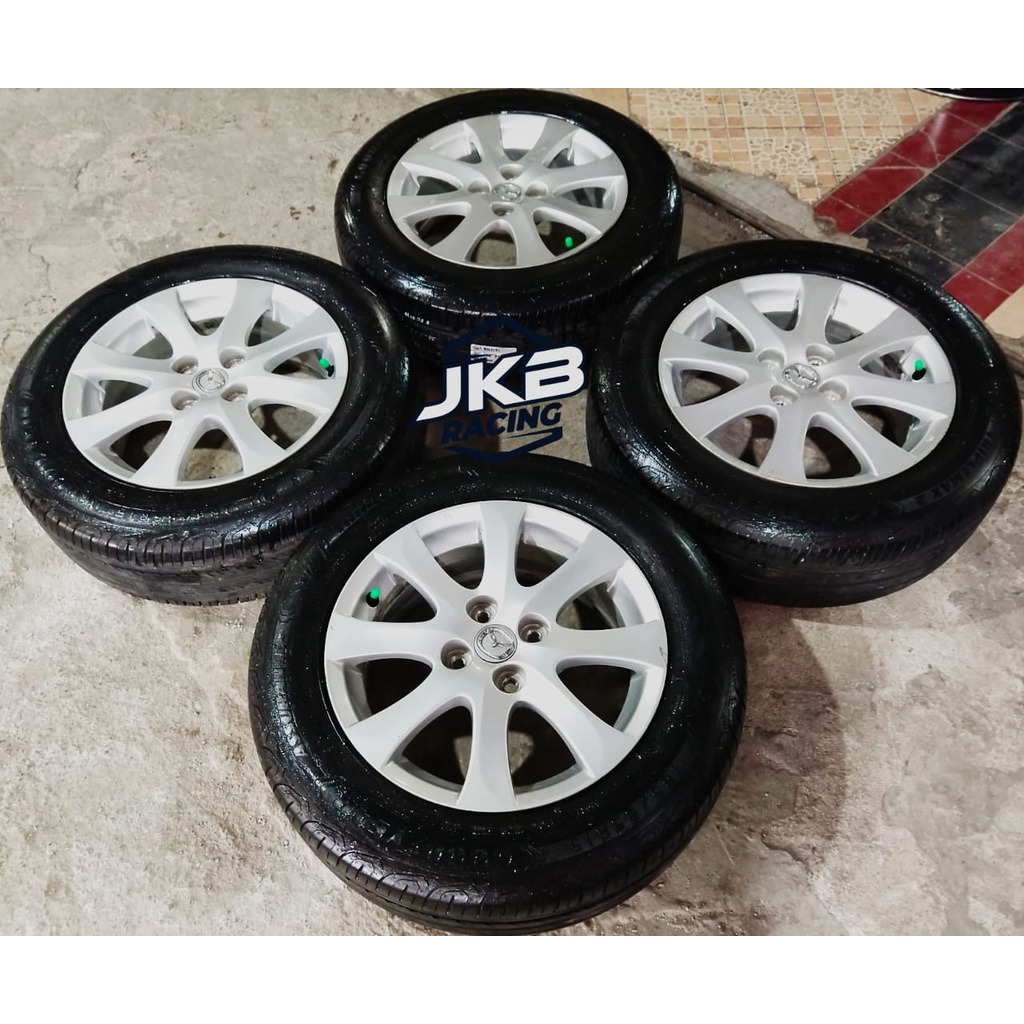 PELEK SEKEN BEKAS COPOTAN MOBIL MAZDA RING 15 + BAN GOOD YEAR (1PCS) 185 55 R15