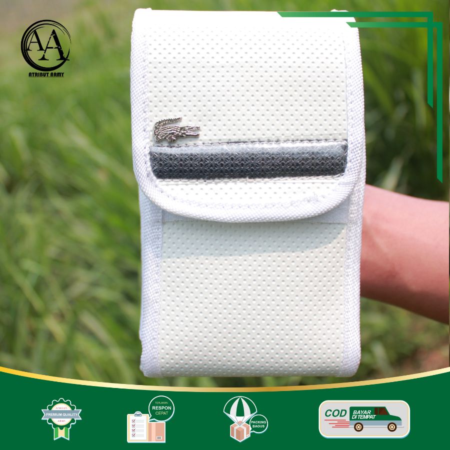 TEMPAT SARUNG HP PINGGANG CROCODILE DOUBLE SLOT 6,7 Inch TAS DOMPET HANDPHONE POUCH HP PRIA KANVAS TEBAL