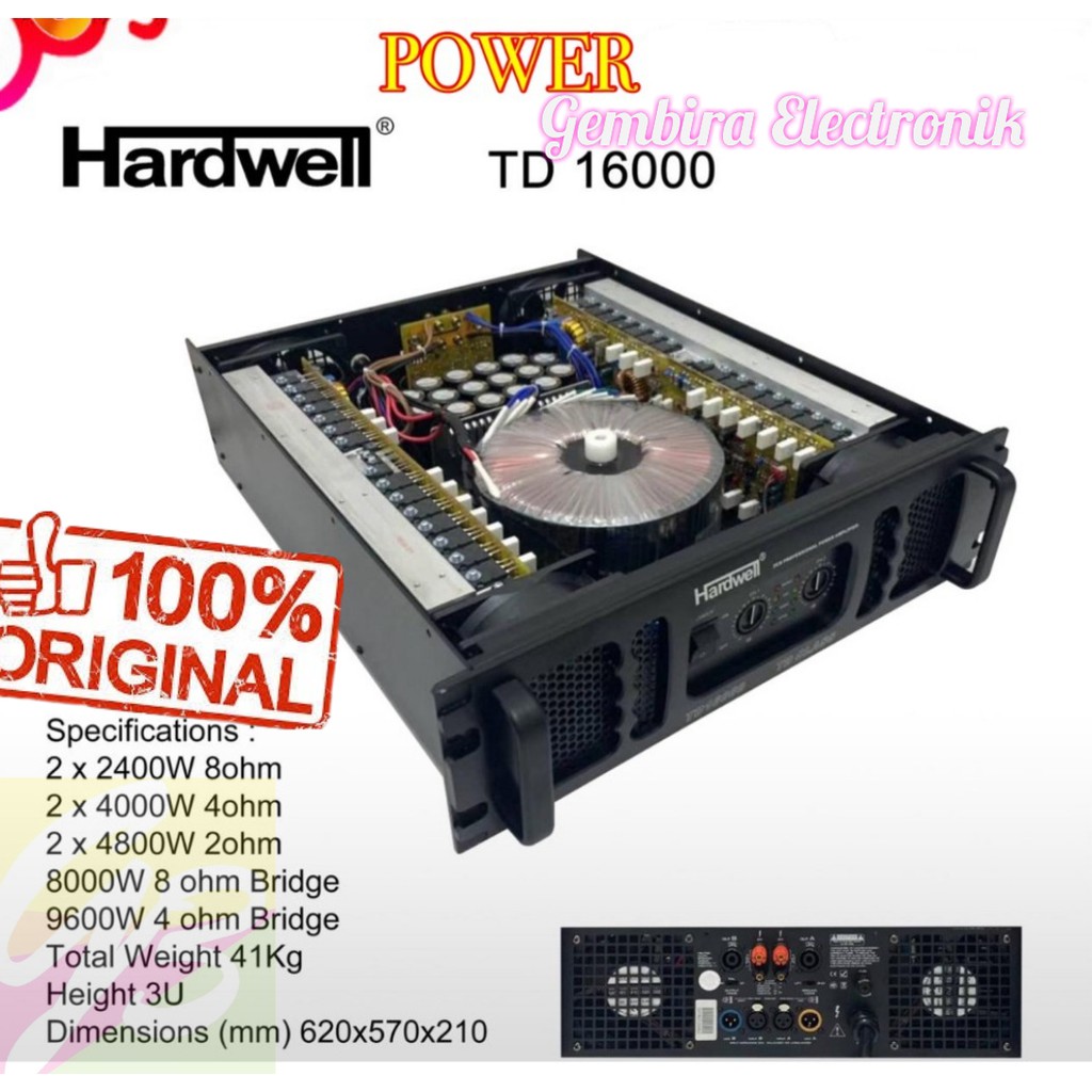 POWER HARDWELL TD 16000 ORIGINAL TD16000 CHANNEL