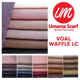 10PCS SEGIEMPAT UMAMA VOAL WAFFLE  LC HIJAB UMAMA WAFFLE  