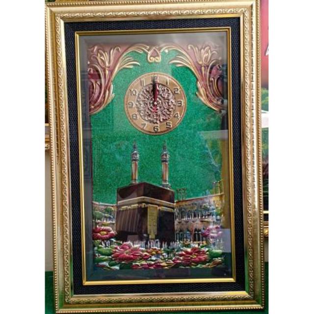 JAM DINDING KALIGRAFI 44X64X4 HIASAN DINDING