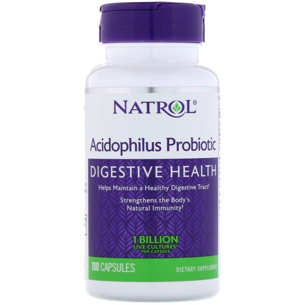 Natrol Acidophilus Probiotic US 100 Caps Probiotik Pencernaan Imunitas