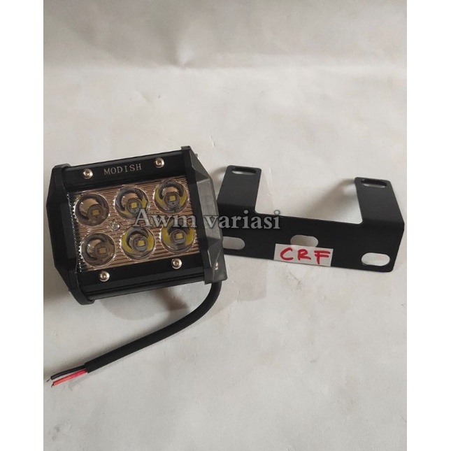 PAKET LAMPU LED DEPAN 6,12,18,24 TITIK + BREKET CRF KLX VIAR KTM LAMPU DEPAN