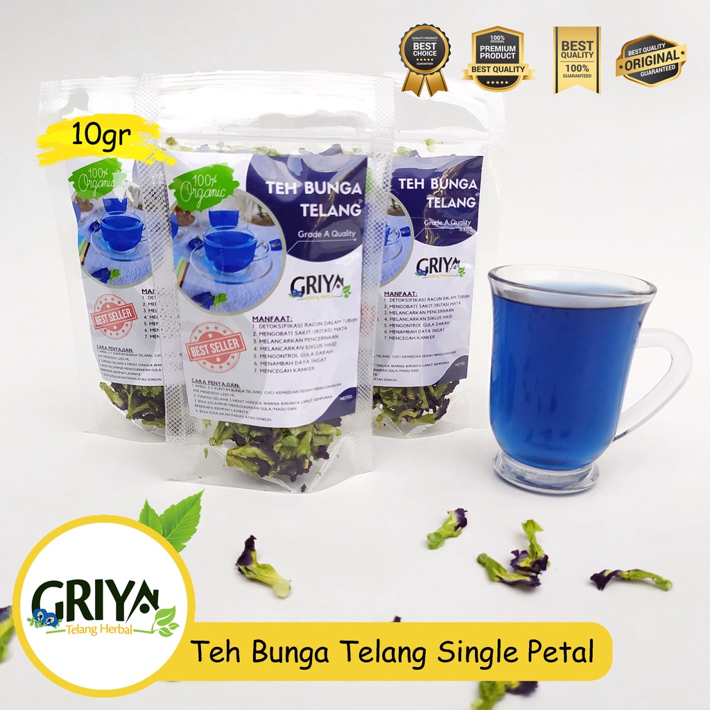 

Bunga Telang Kering (Single Petal) 10gr