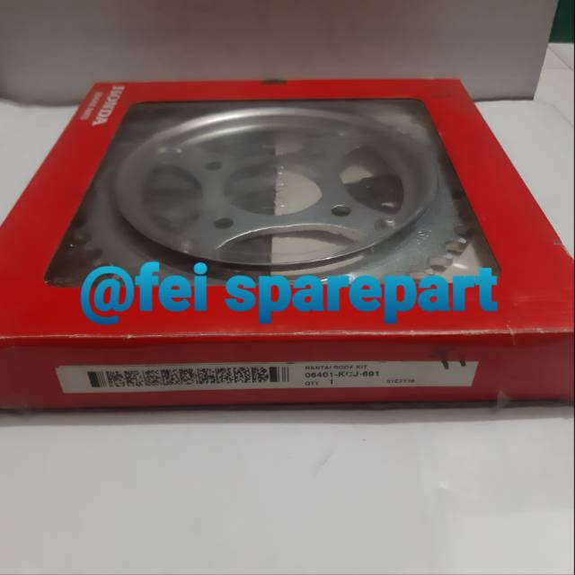 Gir set gear rantai tiger 2000 tiger revo ori honda ahm part  06401-kcj-691