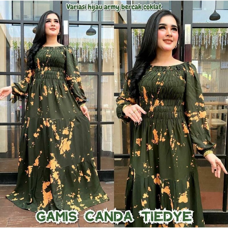 BISA COD // TIE DYE BAJU GAMIS RAYON SERUT FIT TO XL LD 110 // HOME DRESS BAJU GAMIS RAYON