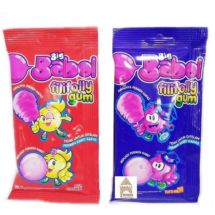 BARU ! Big Babol Filifolly Gum. Permen Kapas Karet