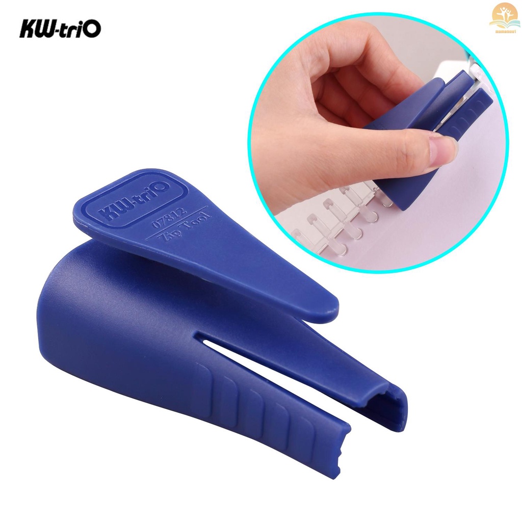 KW-trio Plastic Binder Ring Opener for Loose Leaf Binders Binding Spines Combs Opening and Closing