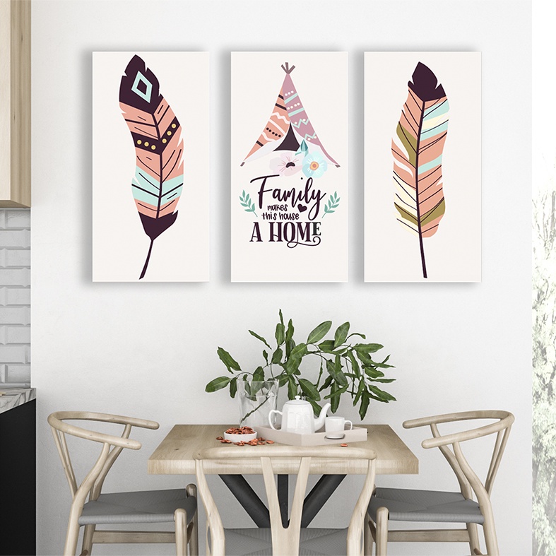 Hiasan Dekorasi dinding kamar pajangan rumah aesthetic dekorasi boho art nordic (BOHO 08)