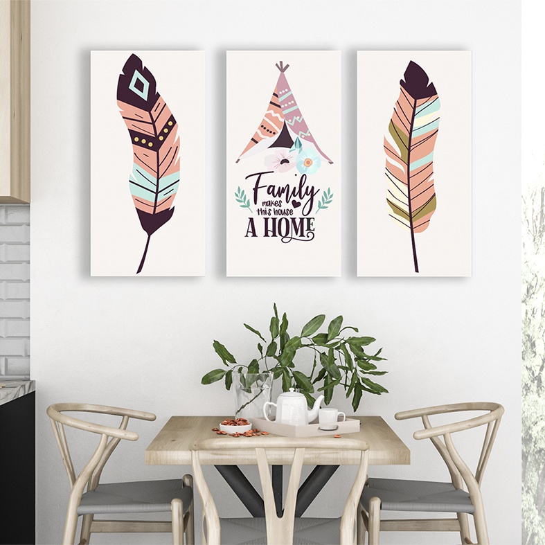 Hiasan Dekorasi dinding kamar pajangan rumah aesthetic dekorasi boho art nordic (BOHO 07)