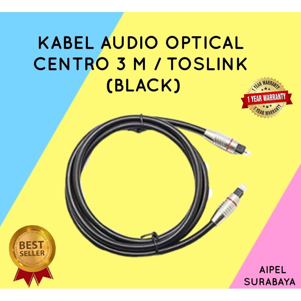 TOSLINK3 | KABEL AUDIO OPTICAL CENTRO 3 M / TOSLINK (BLACK)