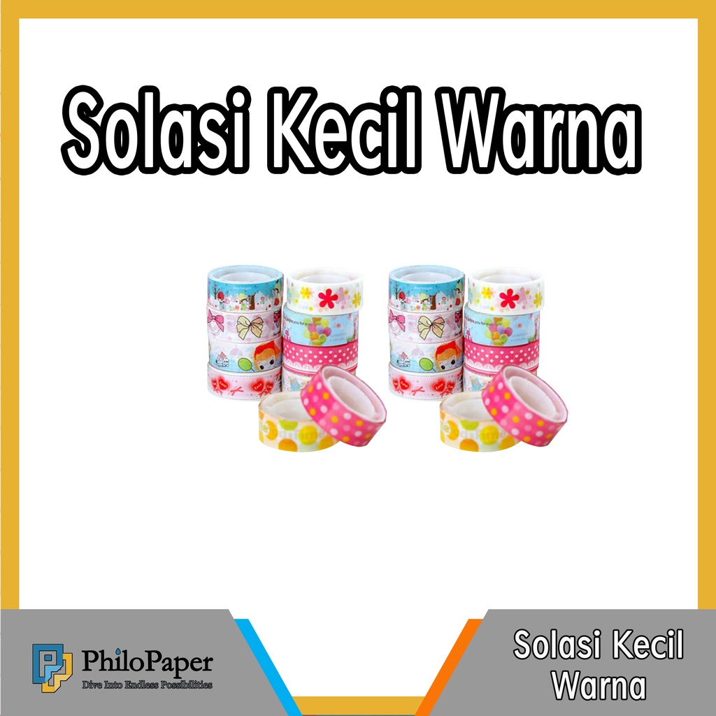 

ATK ~ Solasi Kecil Warna Warni Motif