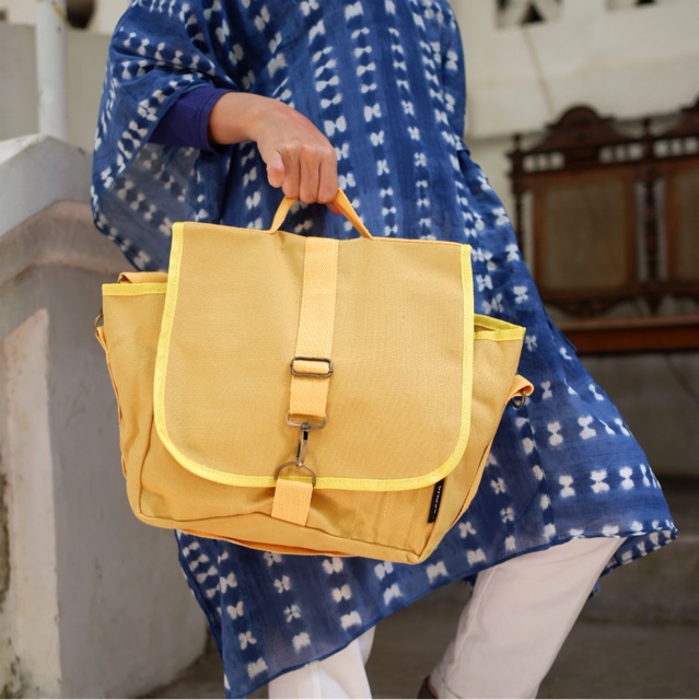 More584 TX Unisex Korean Kanvas Slingbag Plain / Tas wanita Casual /Woman Canvas Bag / Tas selempang