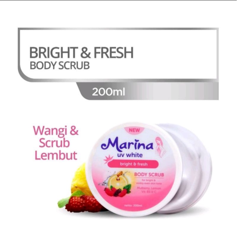 MARINA UV WHITE BODY SCRUB 200ML