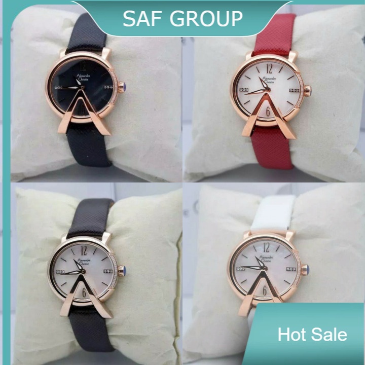 JAM TANGAN WANITA ALEXANDRE CHRISTIE AC 2703 / AC2703 LEATHER ORIGINAL by plp