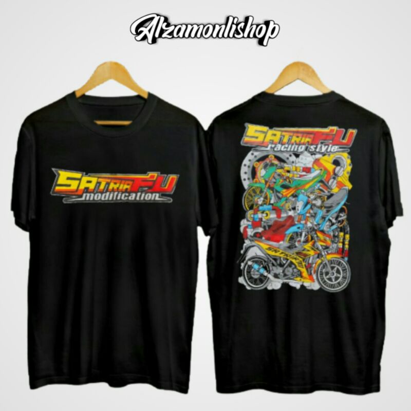PROMO KAOS SATRIA FU RACING STYLE MODIFICATION , Baju pria,  kaos racing satria fu herex, kaos distr