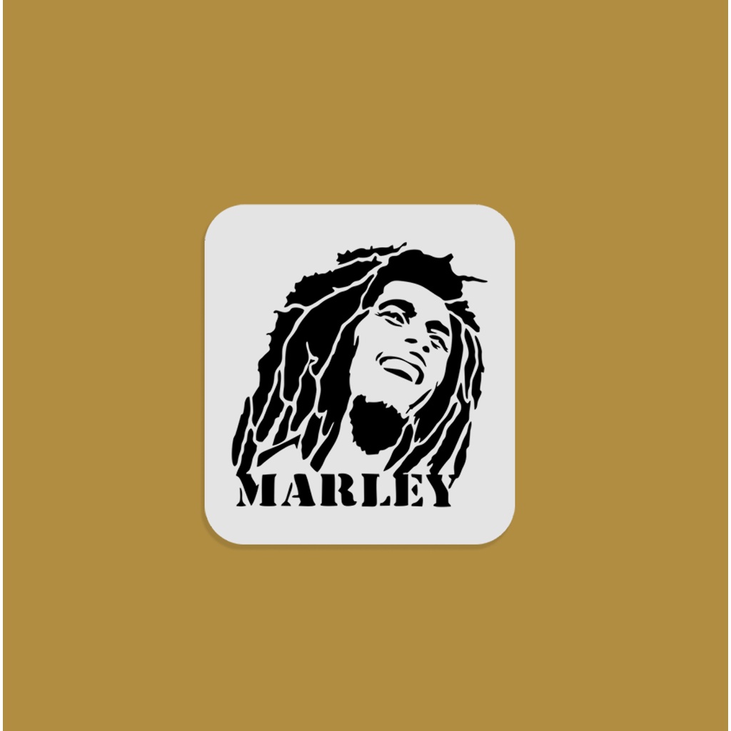 STIKER GRAFTAC - Bob Marley - STIKER AESTHETIC LAPTOP, AKSESORIS HP, ANTI AIR, MOTIF,HELM