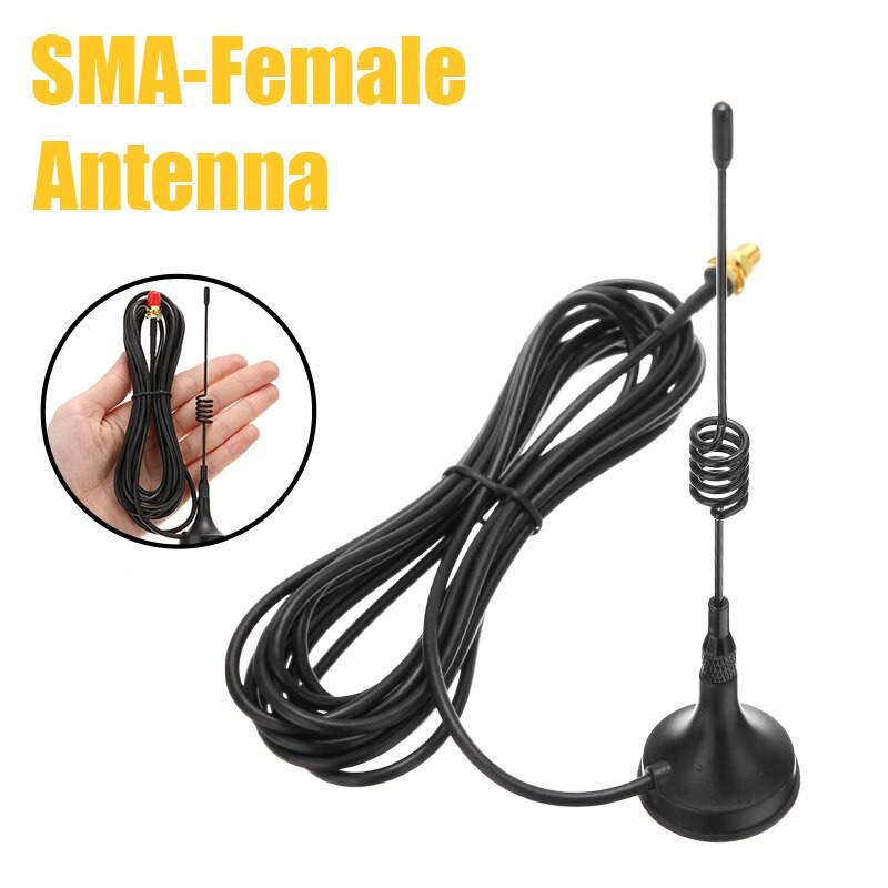 SMA-Female Dual Band Antenna for Walkie Talkie - 3M Cable Length